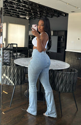 Lasso denim pants