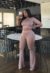 Nude Boot Pant set