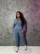 Slate Blue Seamless Set