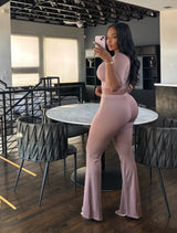 Nude Boot Pant set