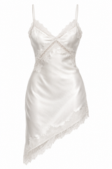 Ivory satin lace dress