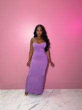 Purple double lined maxi