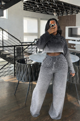 Gray Crystal Jogger