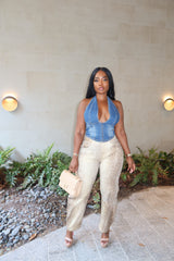 Denim Halter
