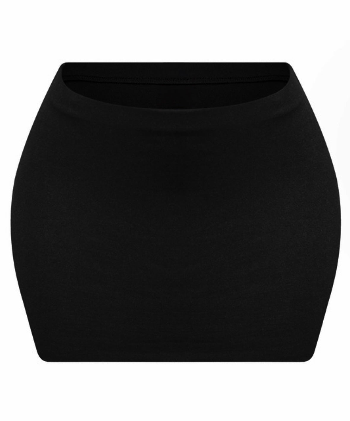 Black mini skirt