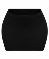 Black mini skirt