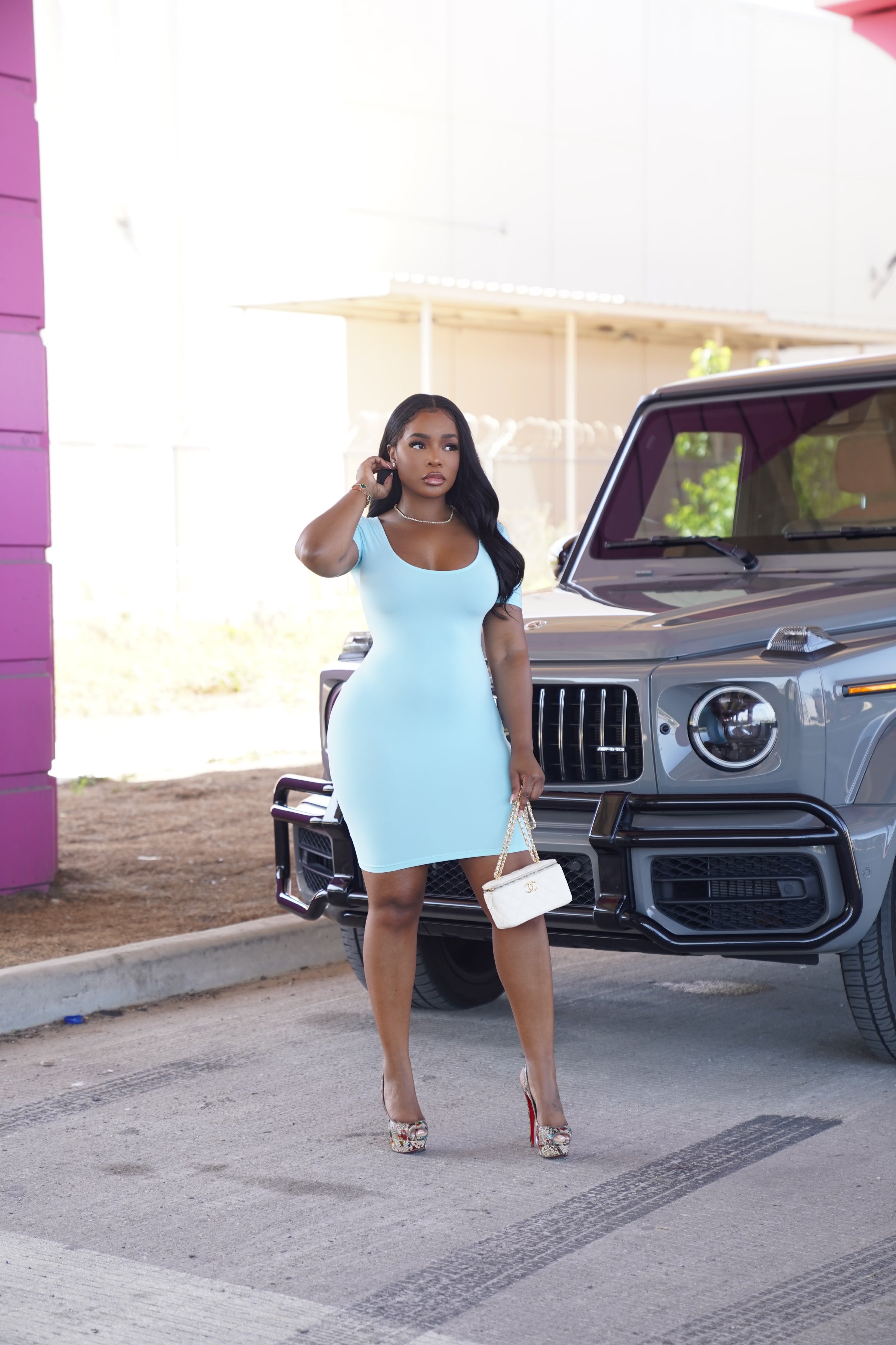 Baby Blue T dress