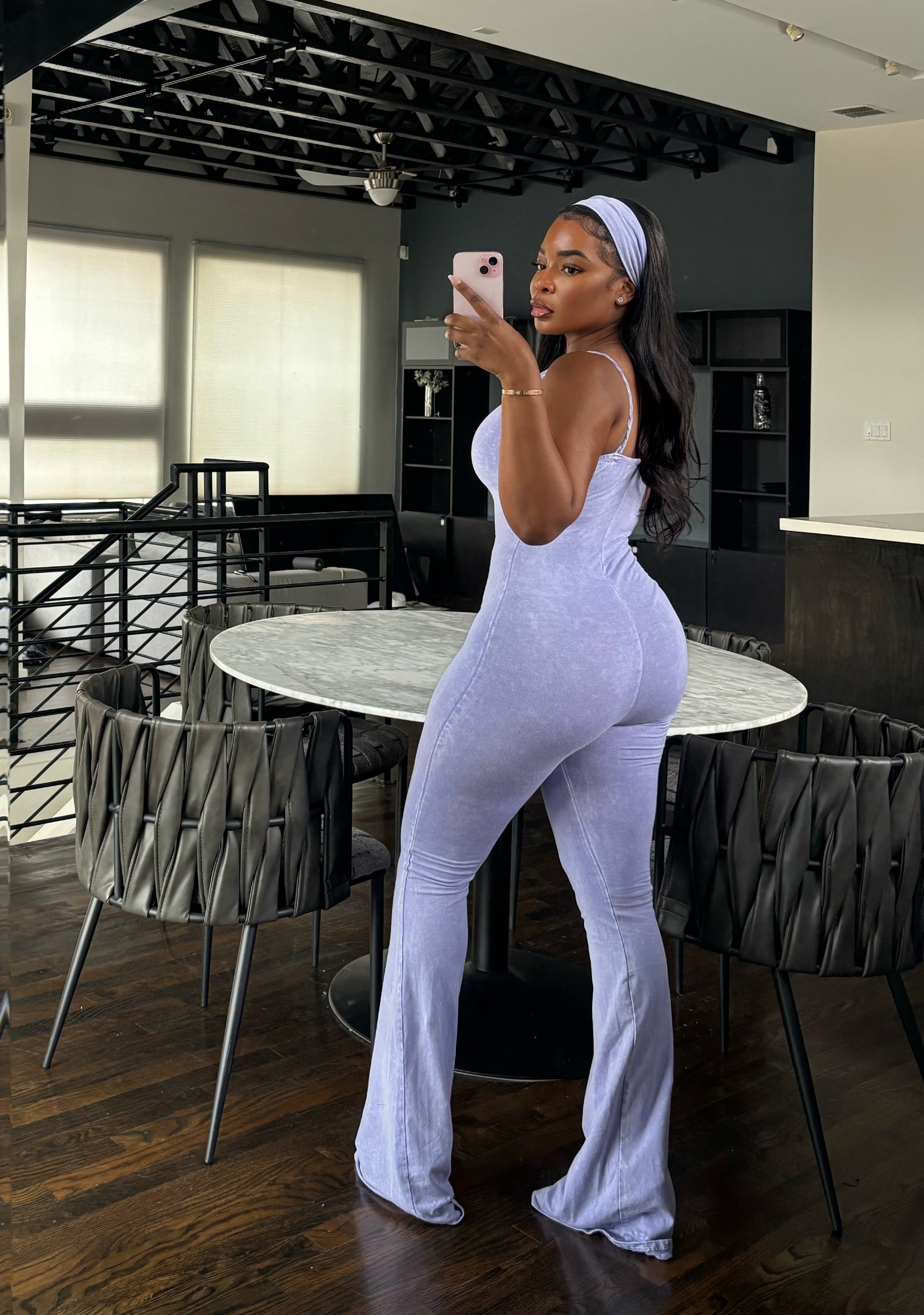 Lilac Jumpsuit headband set