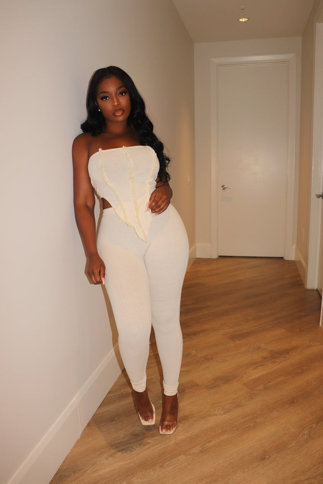 Nude Triangle Top pant set