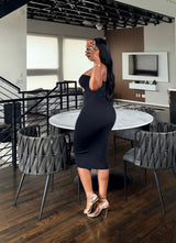Black Muse Midi Dress