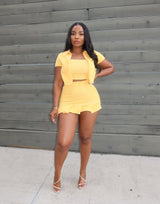 Canary Mini skirt set