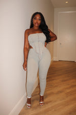 Gray triangle pant set