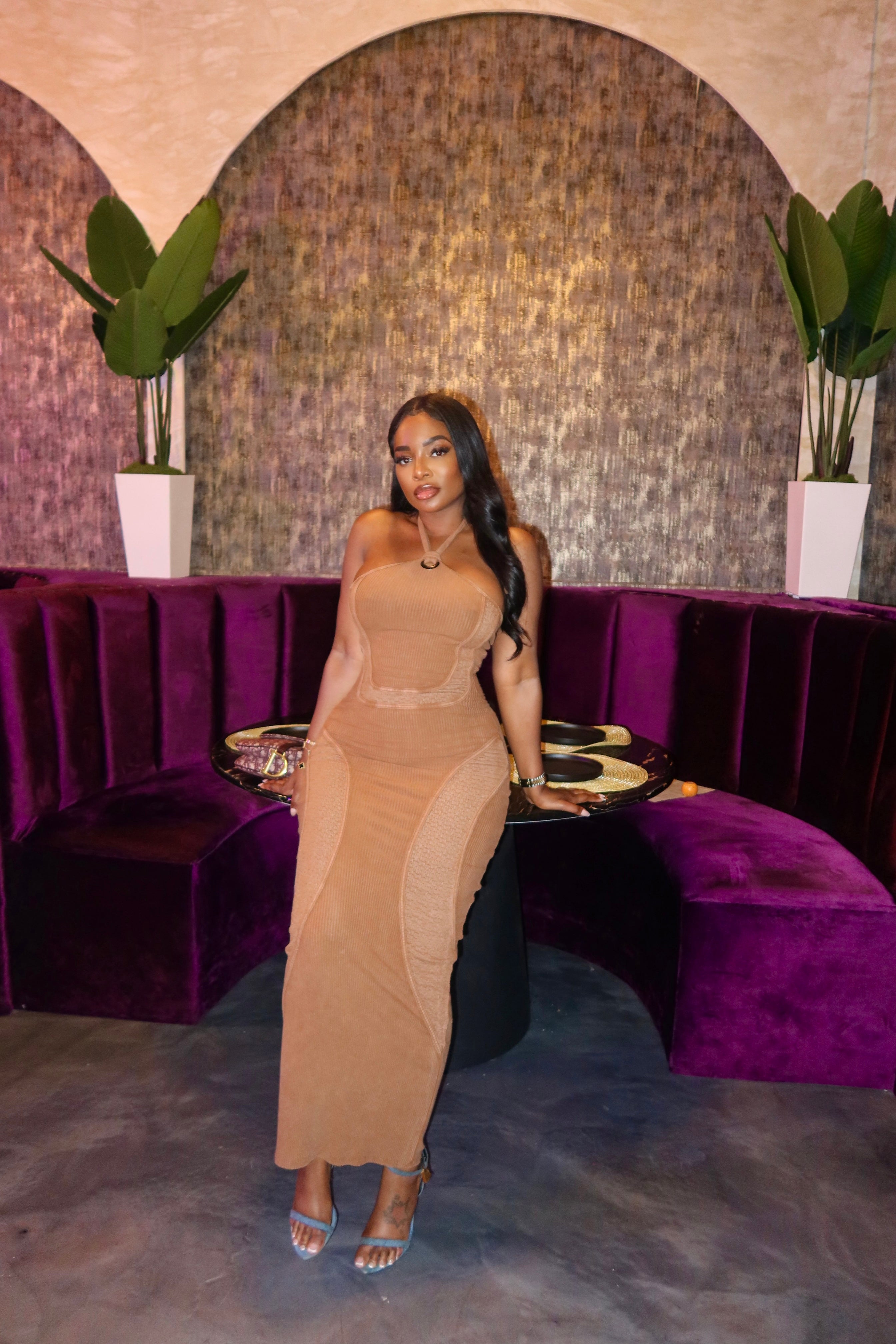 Coco halter midi