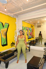 Candy green Pilates set