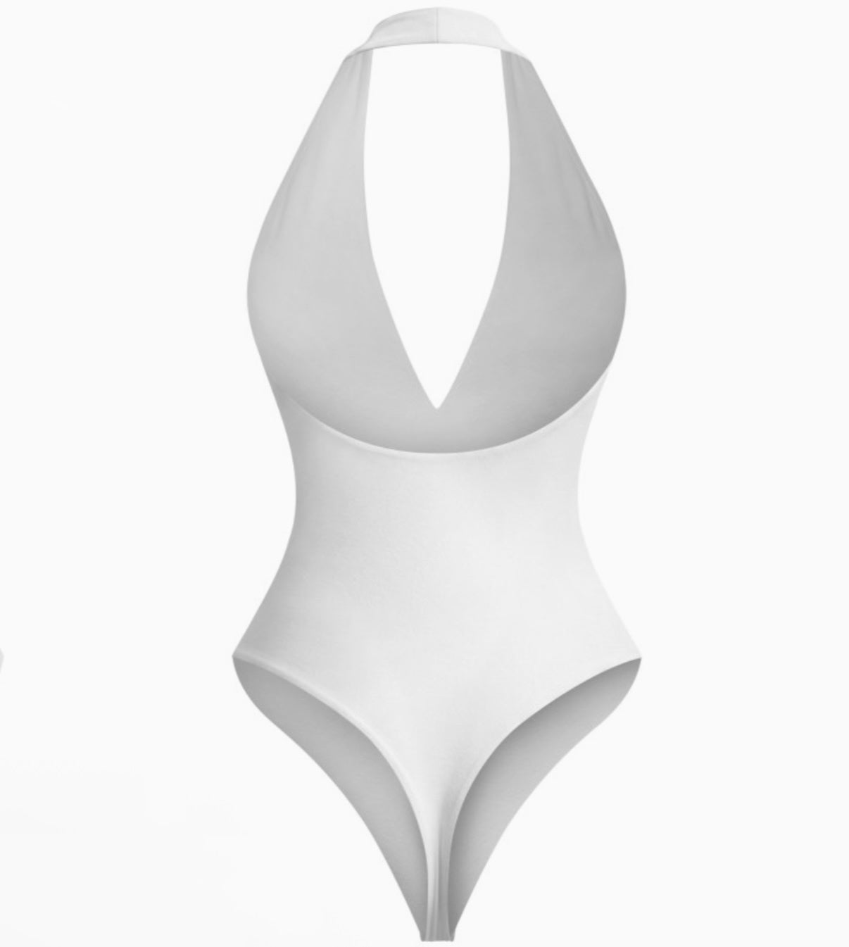 White Halter bodysuit
