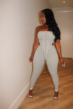 Gray triangle pant set