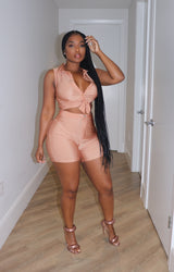 Rose Shine Short set