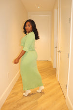 Sage Ruffle Skirt Set