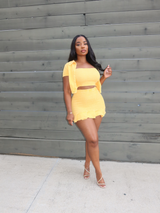 Canary Mini skirt set