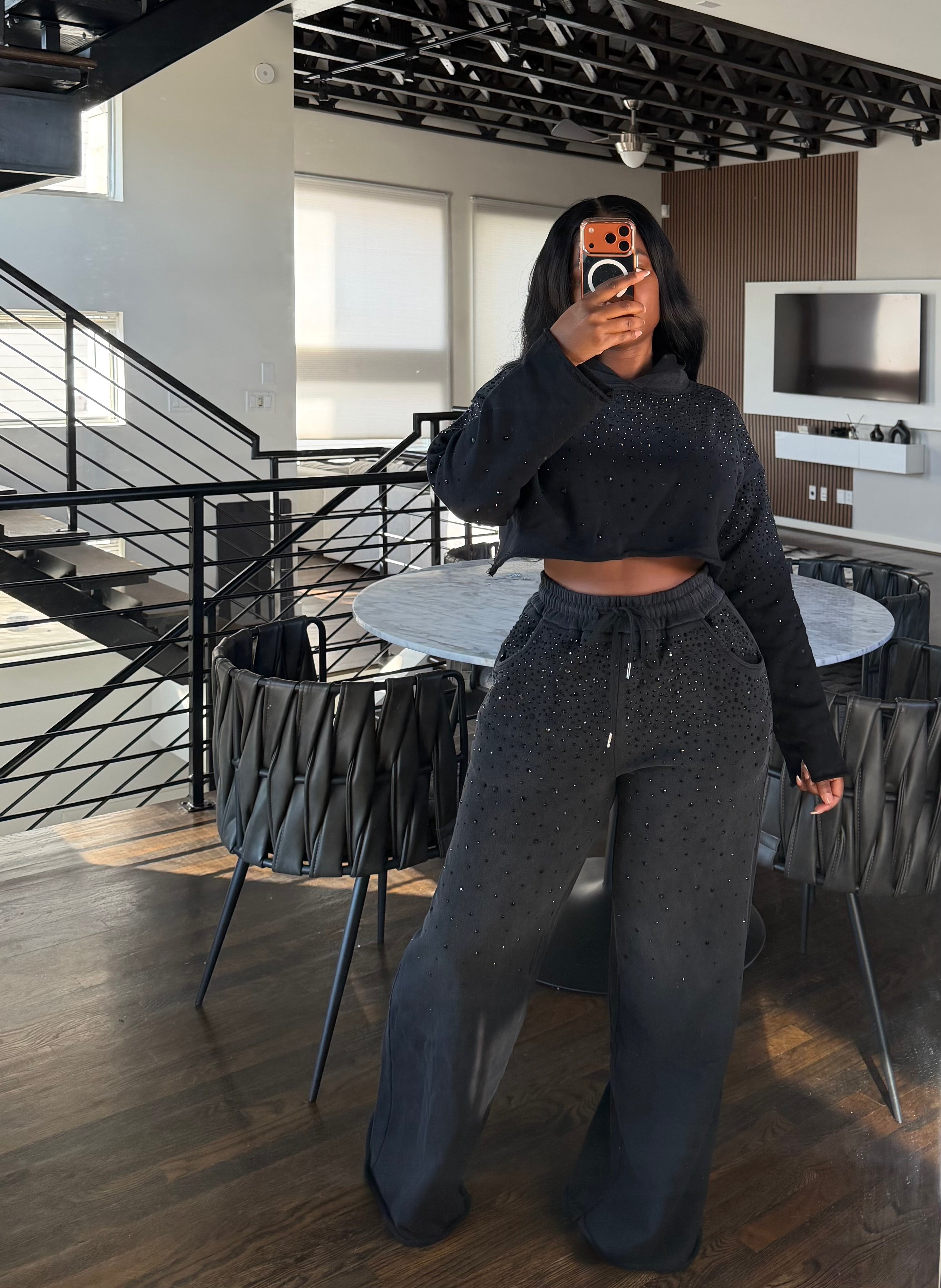 Charcoal crystal Jogger