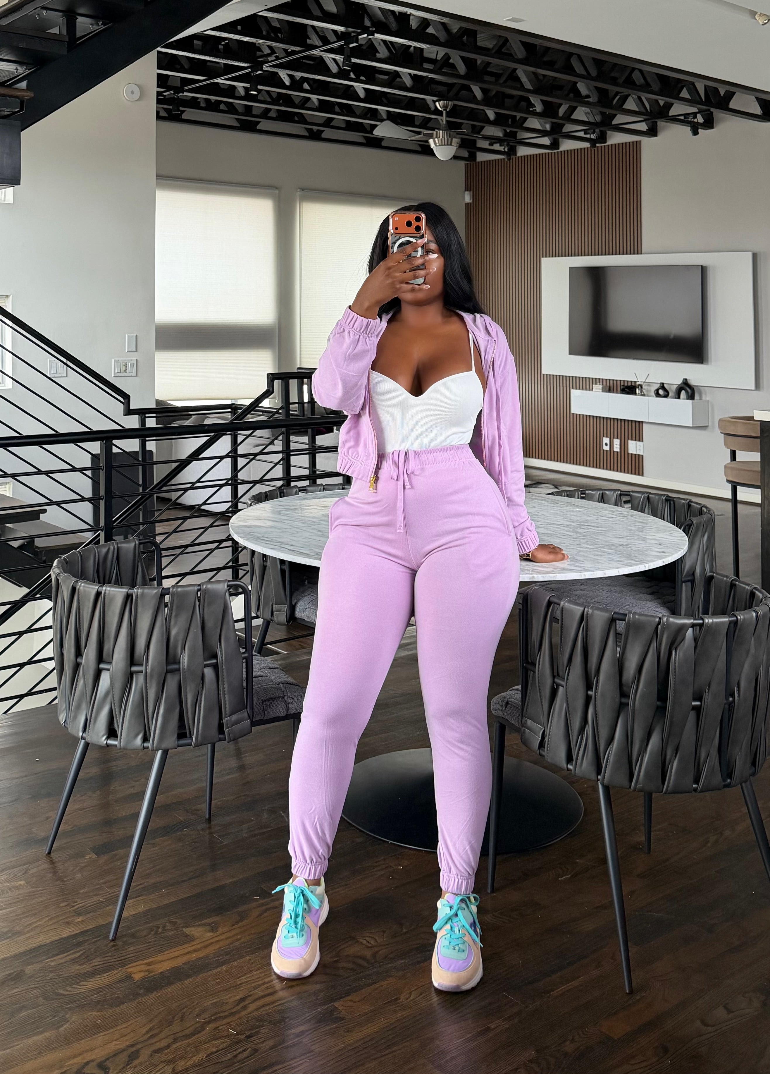 Lilac jogger set