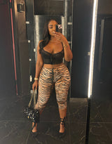 Black lacy crop