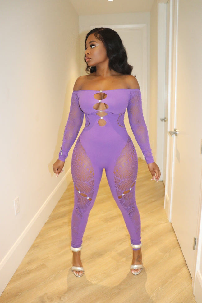 Purple Laced dream jumpsuit