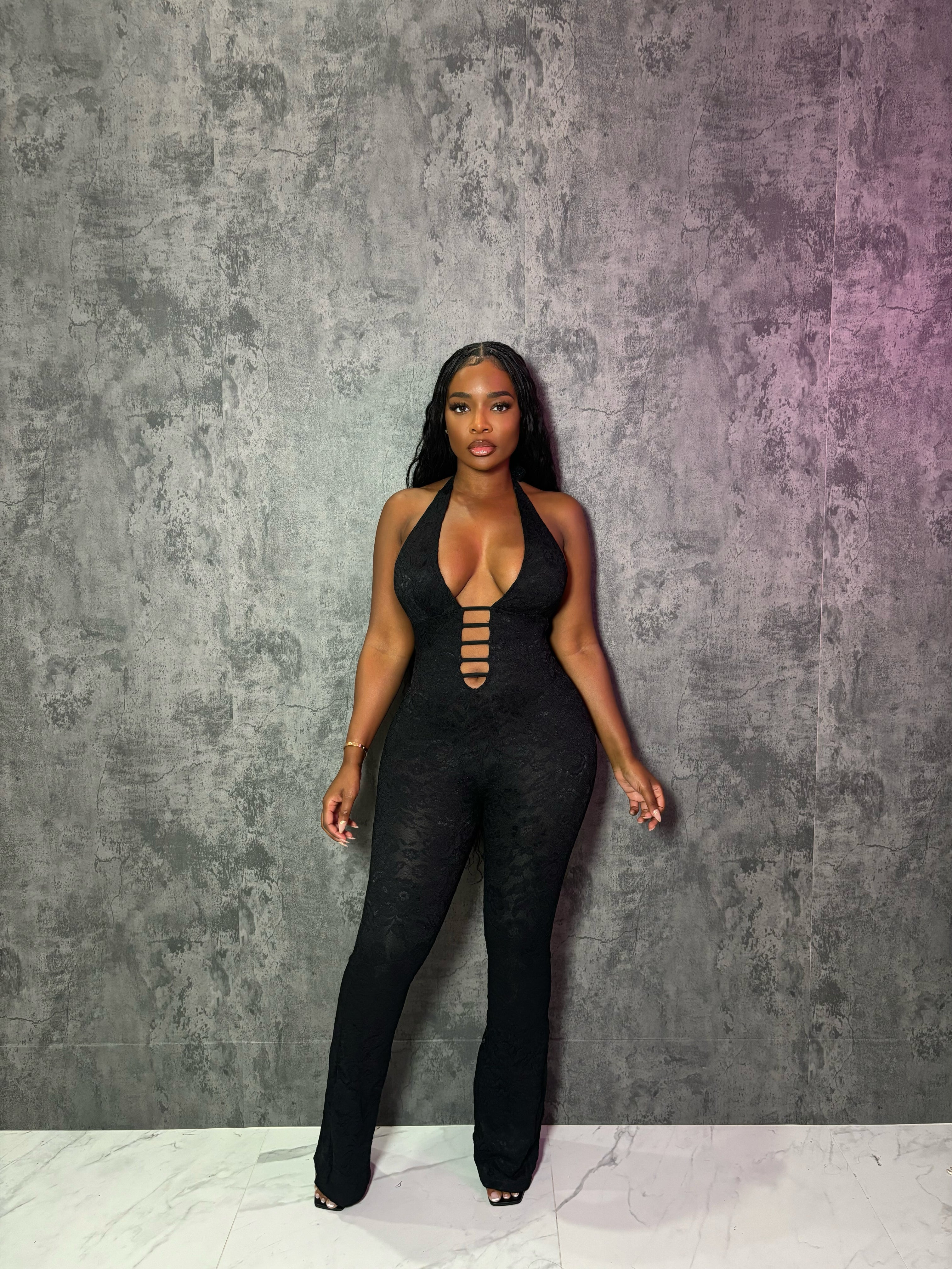 Black Lace Jumpsuit
