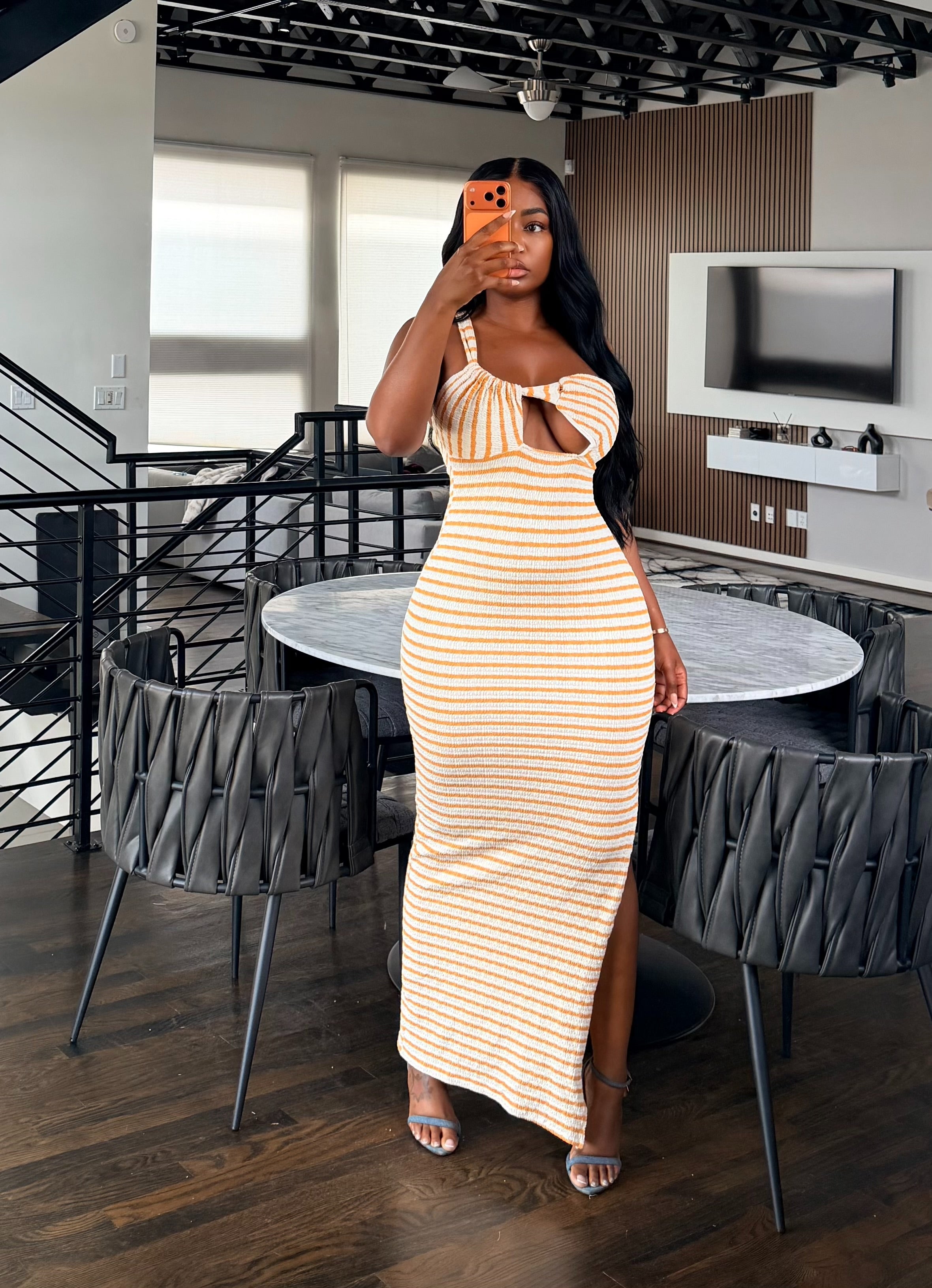 Canary Twist dress