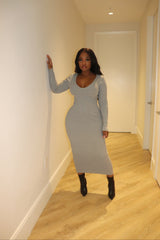 Gray Sweater Dress