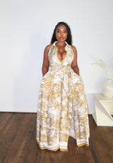 Dijon print maxi