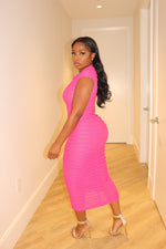 Pink illusion dress