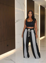 Gray panel Joggers