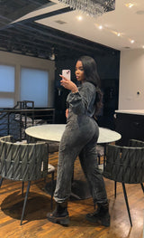 Charcoal 3 pcs pant set