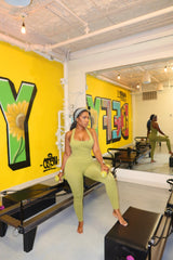 Candy green Pilates set