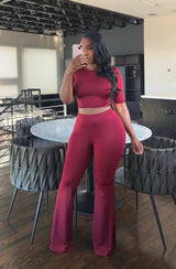 Cranberry boot pant set ll