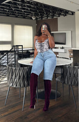 Stretch thigh shorts