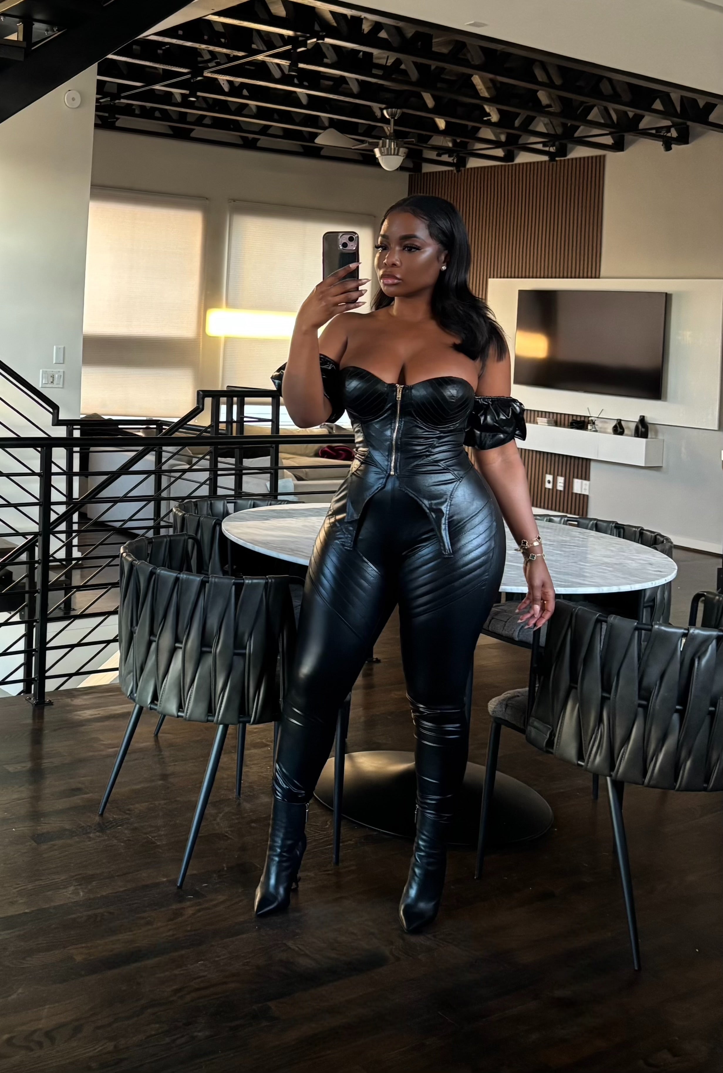 Sweetheart vegan leather set