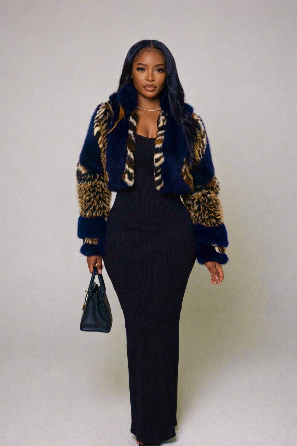 Midnight heiress faux fur