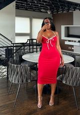 Red bow dress