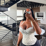 Polka dot bustier