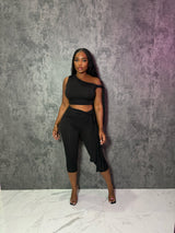 Black Tie Capri pant set