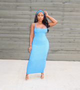 Blue Maxi and headband