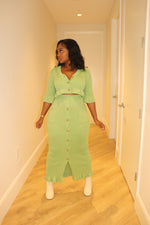 Sage Ruffle Skirt Set