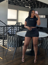 Snatched skirt set