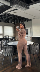 Taupe Jumpsuit set