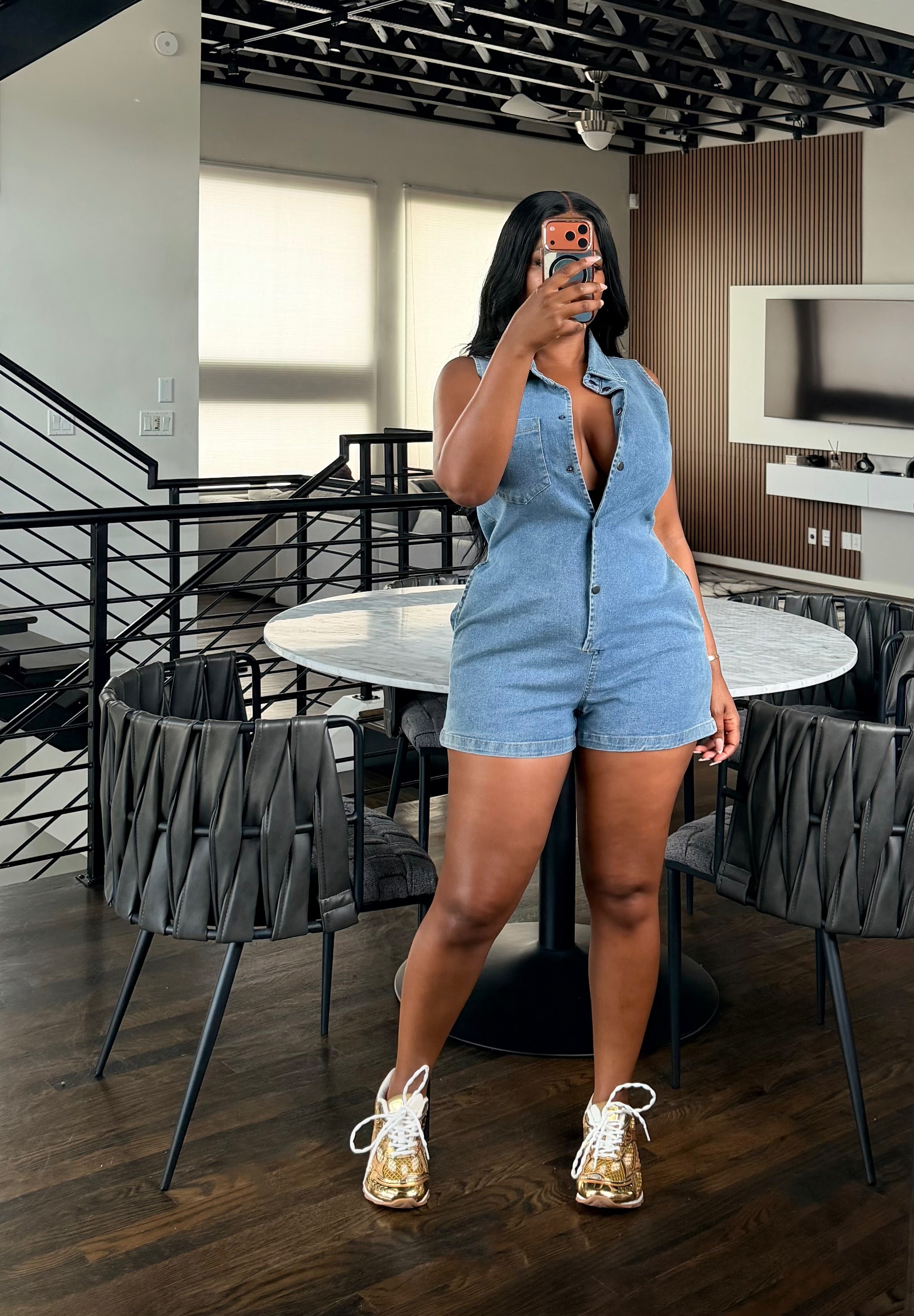 All in Denim Romper