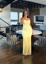 Yellow Fringe dress