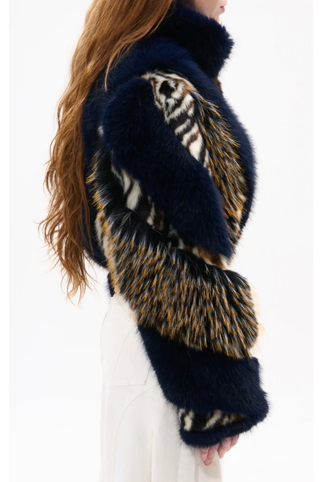 Midnight heiress faux fur