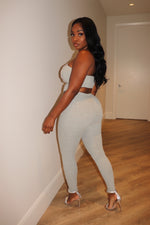 Gray triangle pant set